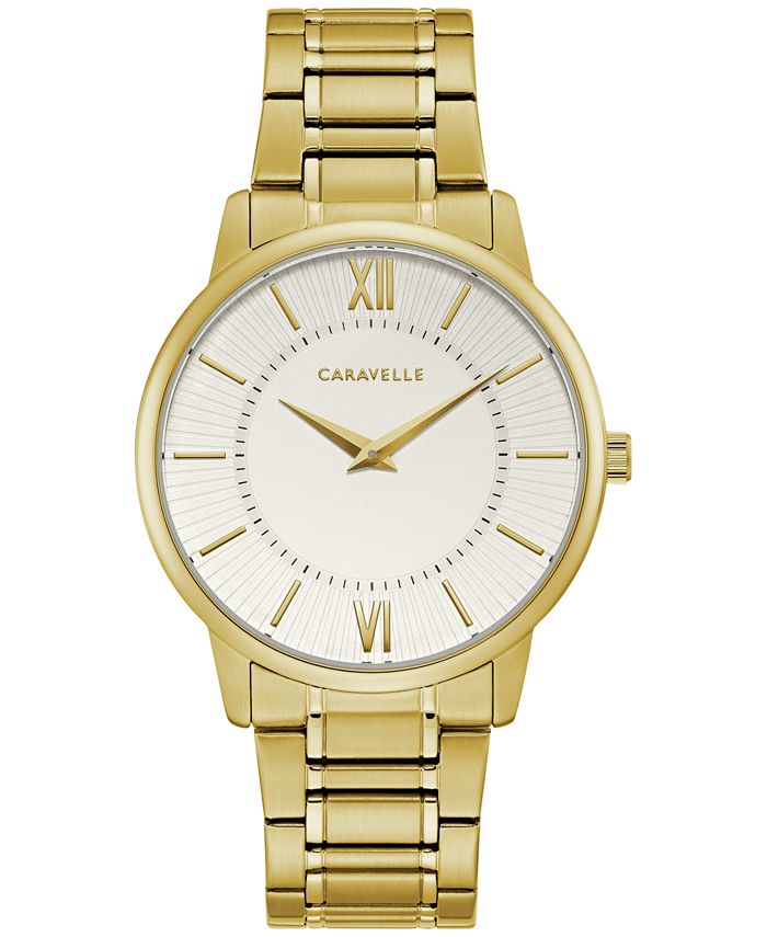 Caravelle by bulova sales men's gold tone watch