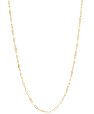 Mirror Chain Necklace 14K Yellow Gold / 26 Inches by Baby Gold - Shop Custom Gold Jewelry