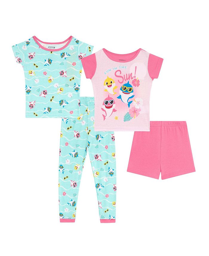 Baby shark pajamas baby girl clearance