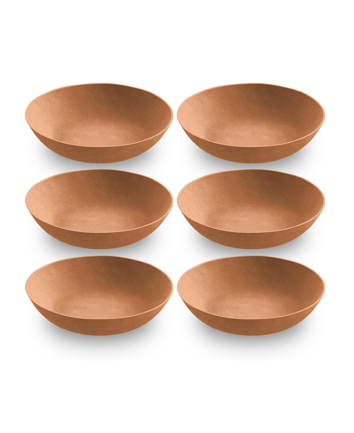 Abode Homewares 9" Planta 6-piece Low Bowl Set, 25 oz