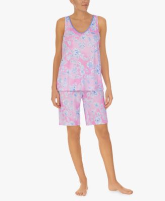 Ellen Tracy Women's Bermuda Sleeveless Pajama Set, 2 Piece & Reviews ...