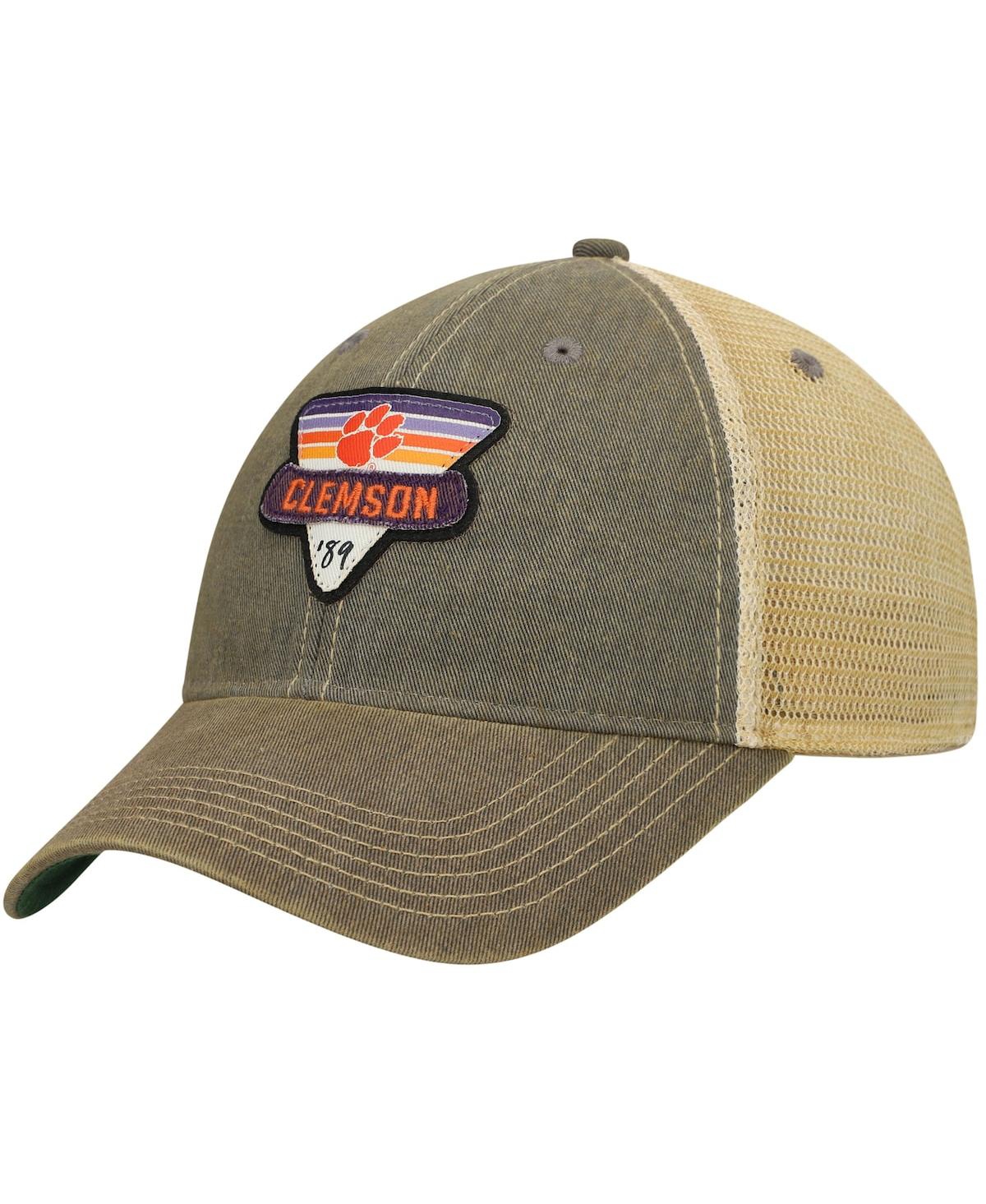 Men's Gray Clemson Tigers Legacy Point Old Favorite Trucker Snapback Hat - Gray