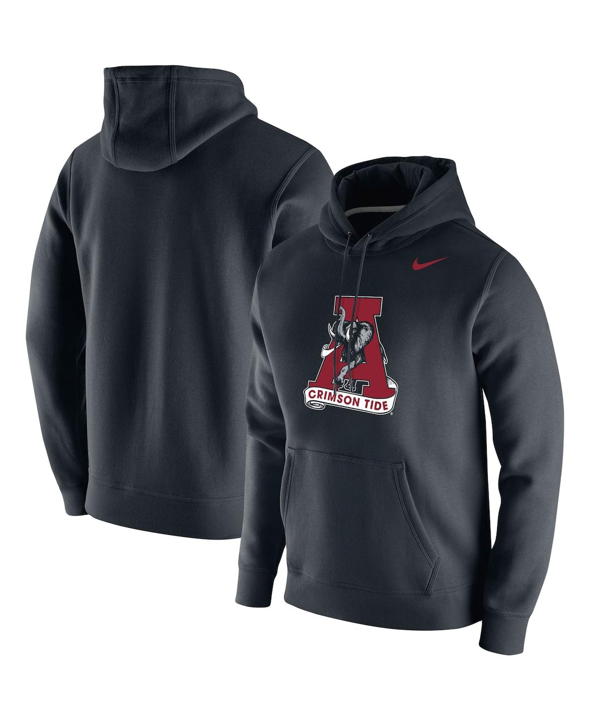 Men's Nike Black Alabama Crimson Tide Vintage-Like School Logo Pullover Hoodie