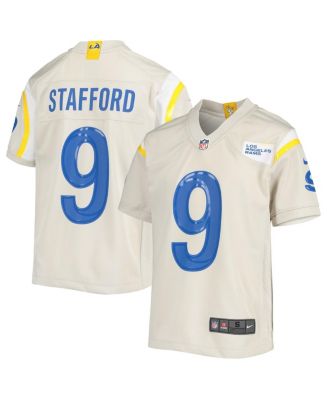 Nike Big Boys Matthew Stafford Bone Los Angeles Rams Game Jersey - Macy's