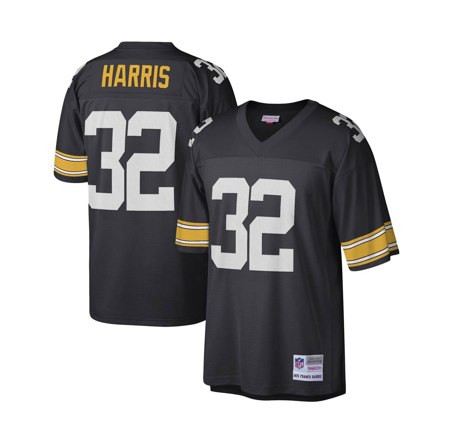 Men's Franco Harris Black Pittsburgh Steelers Legacy Replica Jersey