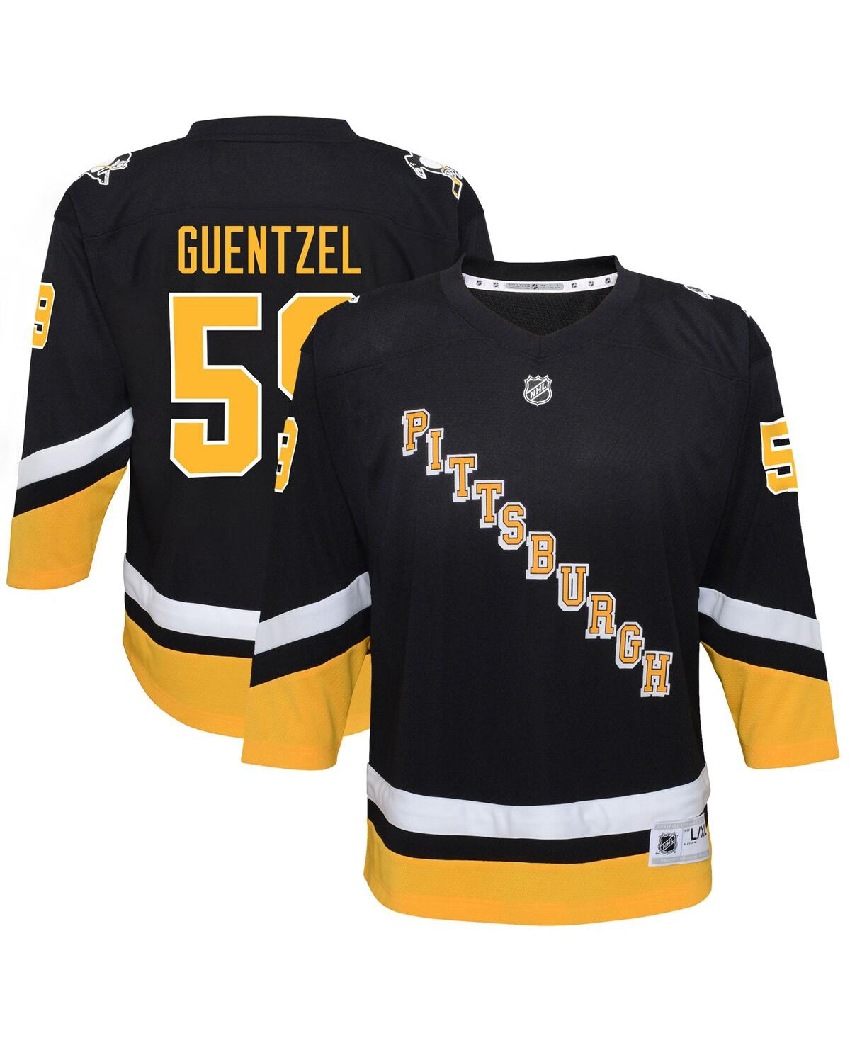 Big Boys Jake GuentzelPittsburgh Penguins 2021/22 Alternate Replica Player Jersey - Black