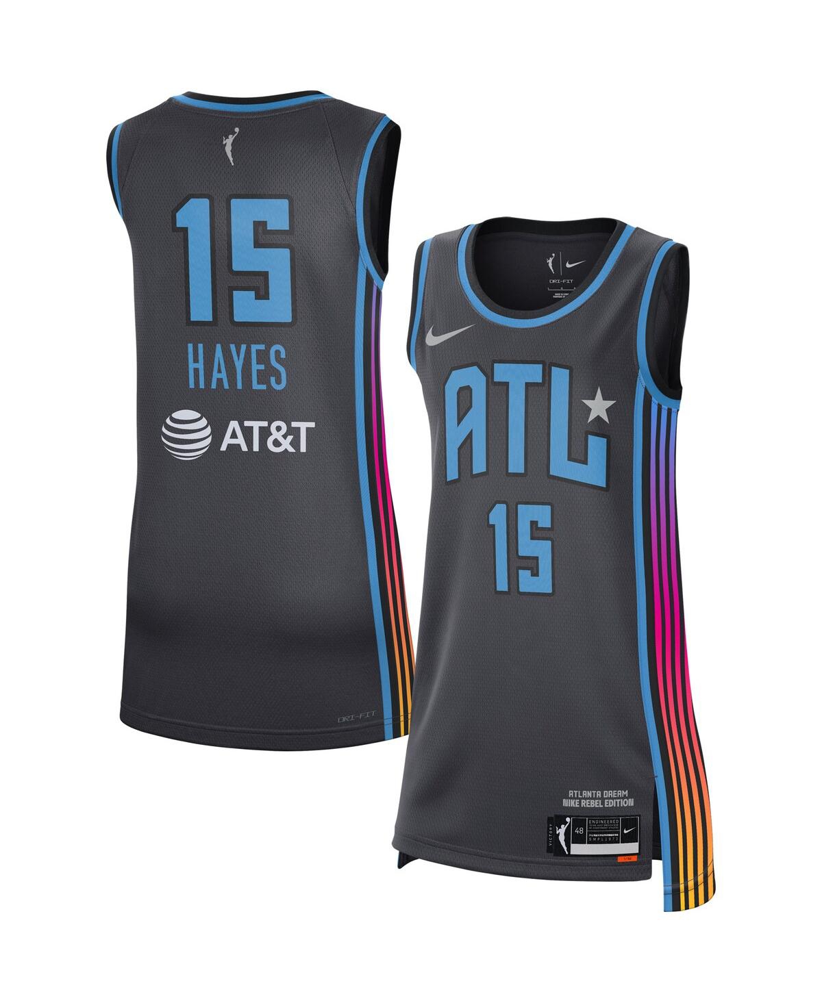 Women's Nike Tiffany HayesAtlanta Dream Rebel Edition Jersey - Black