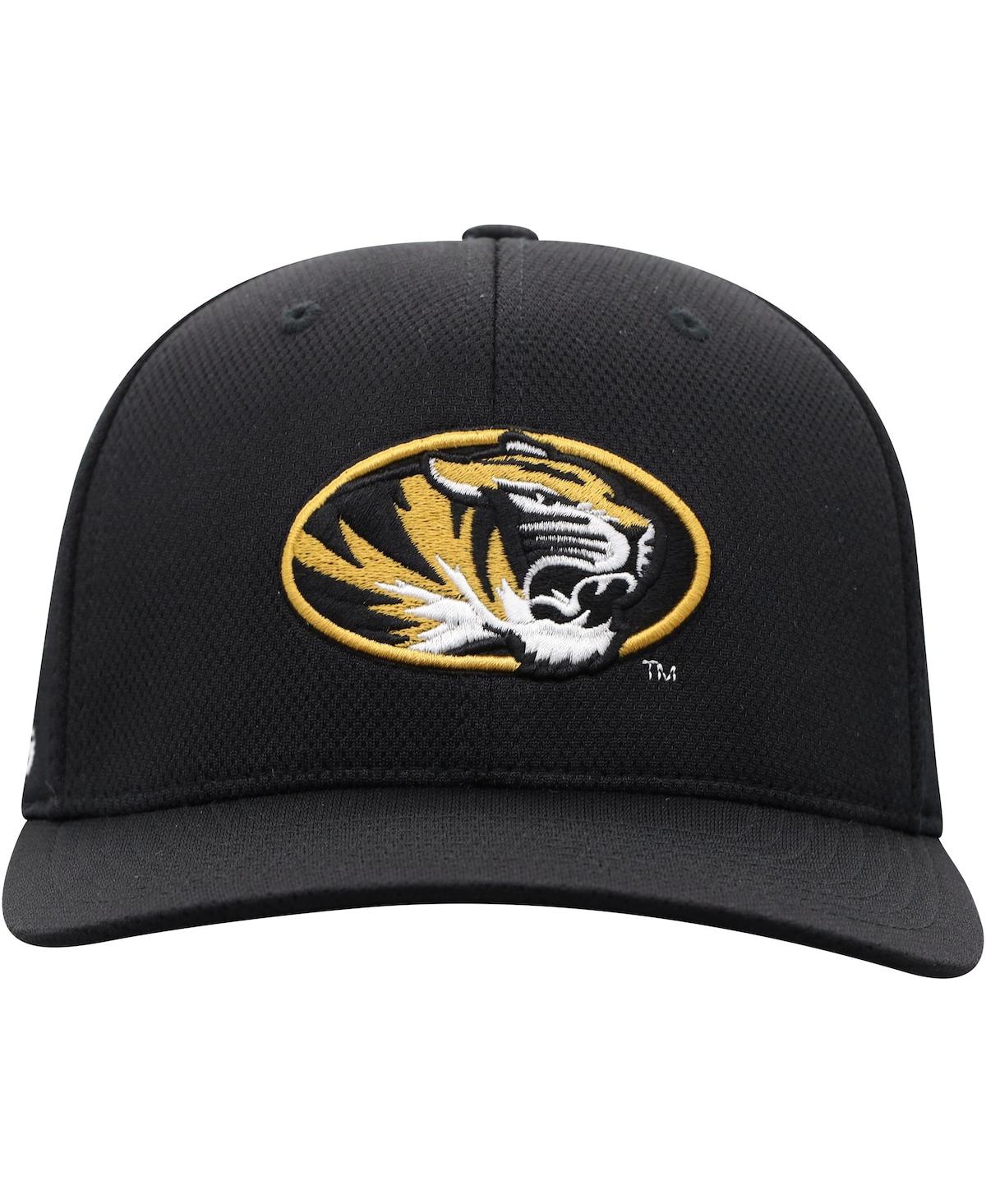 Shop Top Of The World Men's  Black Missouri Tigers Reflex Logo Flex Hat