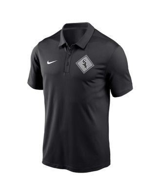Men's Black Chicago White Sox Diamond Icon Franchise Performance Polo Shirt