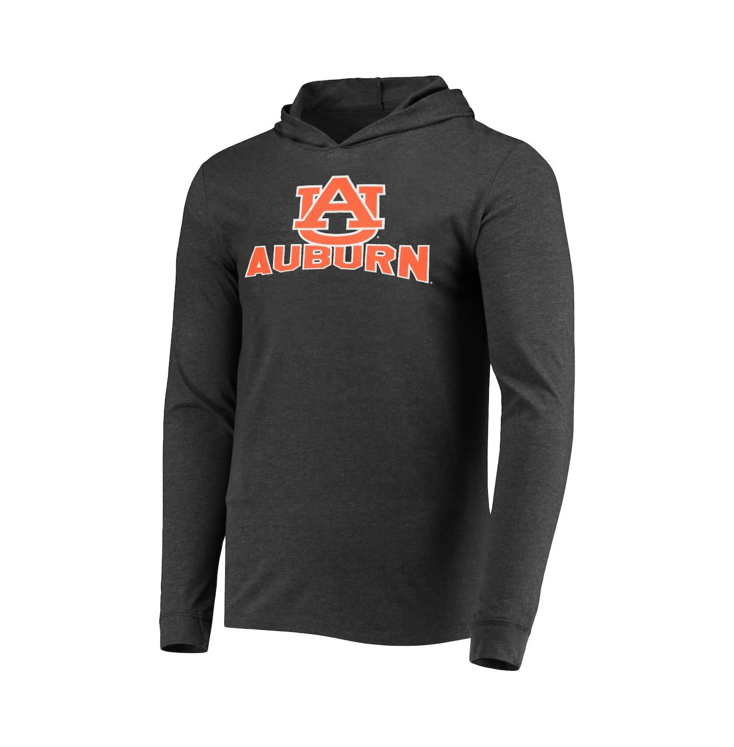 Мужской комплект Concepts Sport Navy, Charcoal Auburn Tigers Meter Long Sleeve Hoodie T-shirt and Jogger Pants Set — фото 3