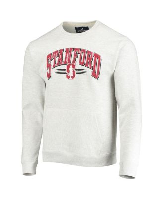 Men's Heathered Gray Stanford Cardinal Upperclassman Pocket Pullover Sweatshirt