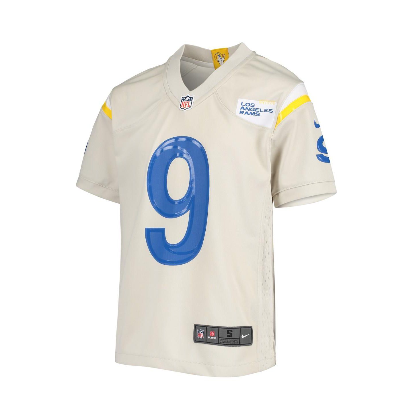 Детская игровая джерси Nike Matthew Stafford Los Angeles Rams, Bone, цвет: Белый — фото 4