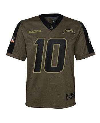 Nike Men's Nike Justin Herbert Olive Los Angeles Chargers 2021 Salute To  Service - Limited Player Jersey