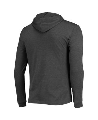 Men's Navy, Charcoal Auburn Tigers Meter Long Sleeve Hoodie T-shirt and Jogger Pants Set