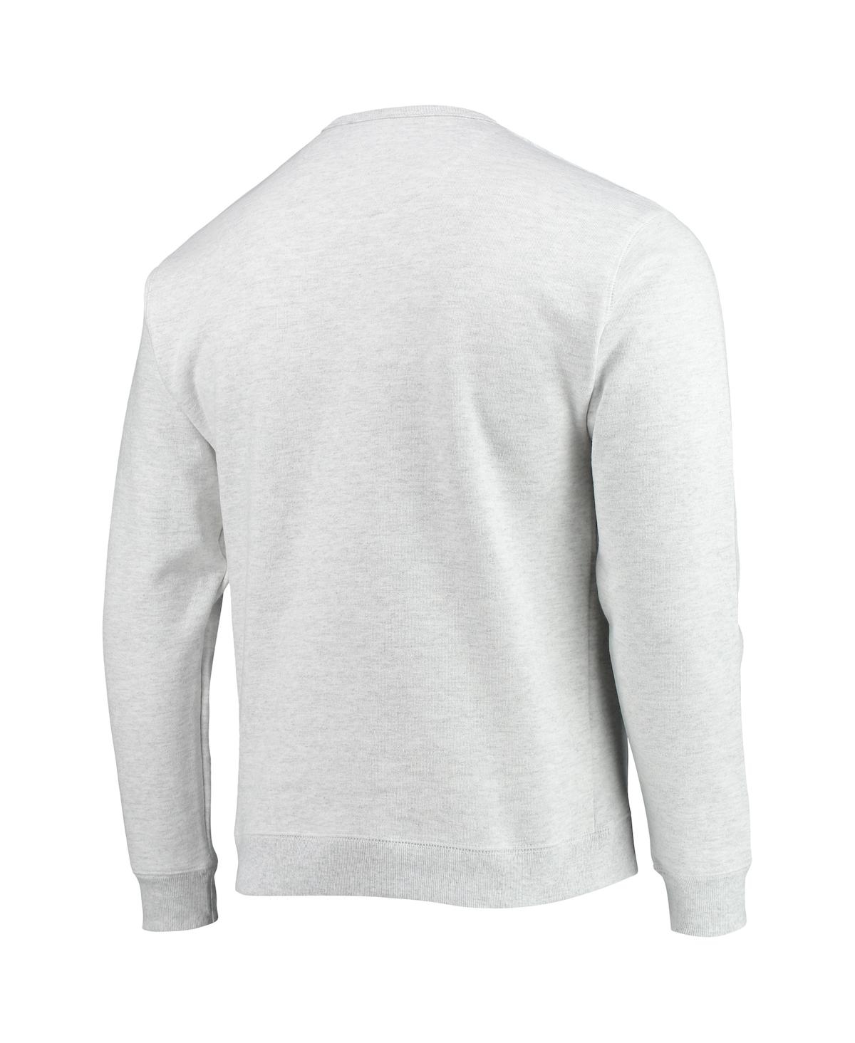LEAGUE COLLEGIATE WEAR MEN'S LEAGUE COLLEGIATE WEAR HEATHERED GRAY INDIANA HOOSIERS UPPERCLASSMAN POCKET PULLOVER SWEATSHIR 