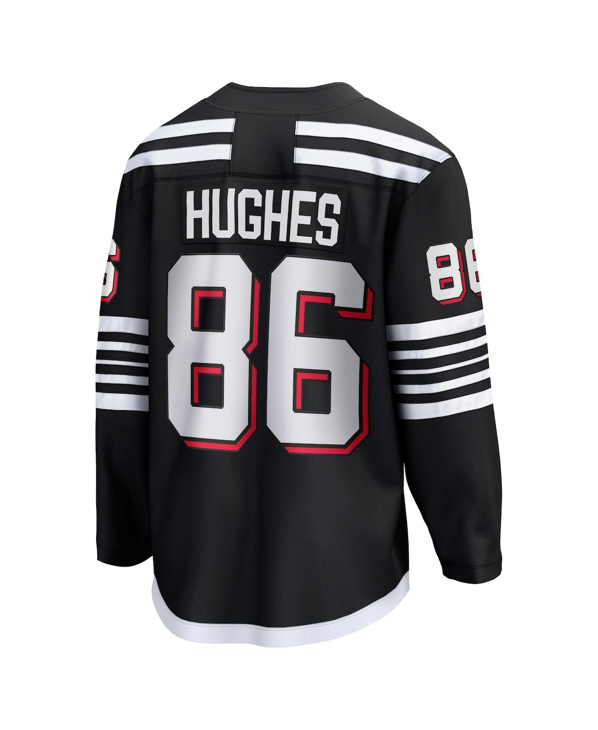 Men's Fanatics Jack HughesNew Jersey Devils Alternate Premier Breakaway Player Jersey - Black