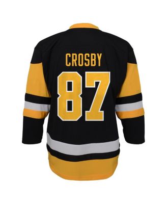 Infant Boys and Girls Sidney Crosby Black Pittsburgh Penguins Replica Player Jersey