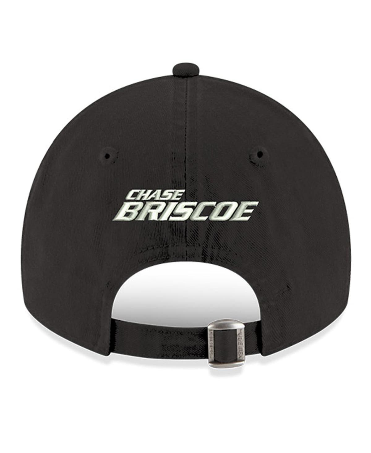 NEW ERA MEN'S NEW ERA BLACK CHASE BRISCOE ENZYME WASHED 9TWENTY ADJUSTABLE HAT 