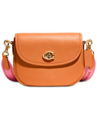 Happiness Is Being Called Grandma - Family Personalized Custom Leather Saddle Bag - Mother's Day, Gift For Mom, Grandma