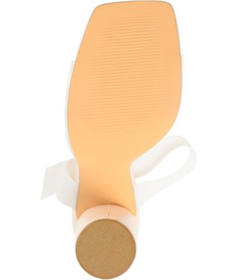 Women's Luca Vinyl Double Strap Block Heel Dress Sandals