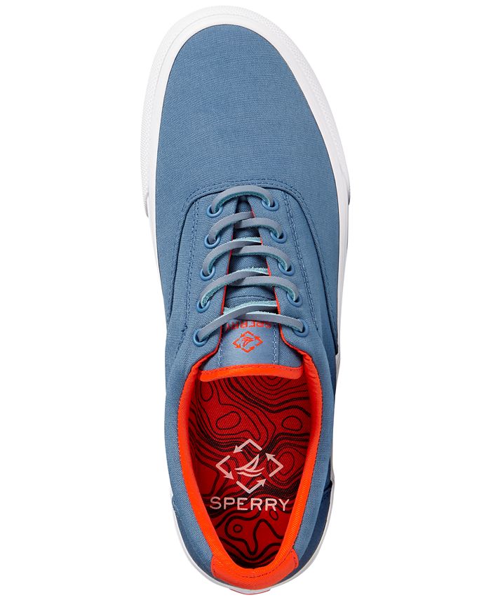 Sperry - Men's Striper II CVO SeaCycled Sneaker - Palm Black – Le Capitaine D'a Bord