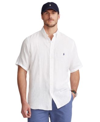 Polo Ralph Lauren Men's Big & Tall Lightweight Linen Shirt - Macy's