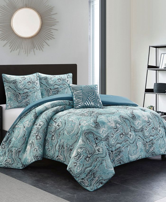 Stratford Park Glenda 4 Piece Comforter Set, Full/Queen Macy's