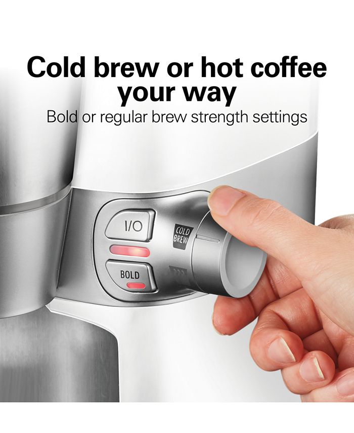 Hamilton Beach Convenient Craft SingleServe Rapid Cold Brew & Hot