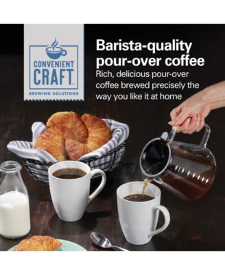 Convenient Craft Automatic or Manual Pour-Over Coffee Maker