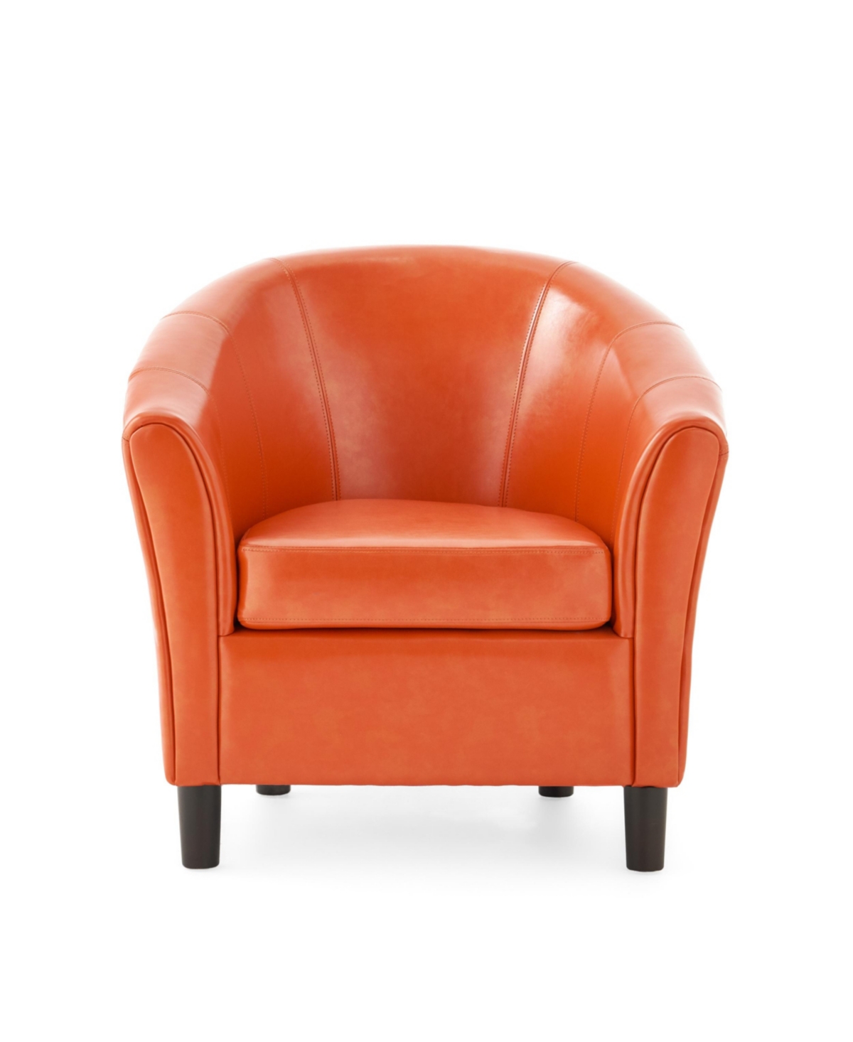 Noble House Napoli Transitional Club Chair In Orange