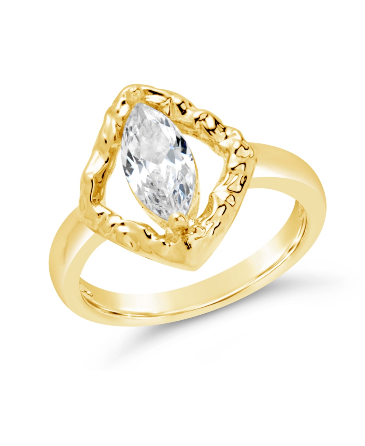Shop Sterling Forever Chiara Ring In Gold
