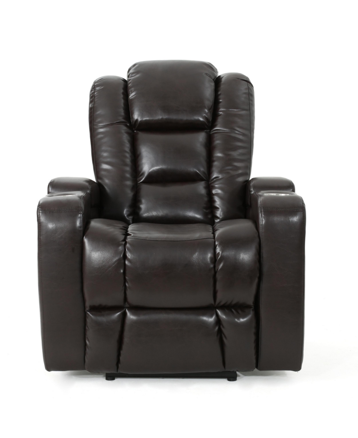 Noble House Emersyn Tufted Power Recliner In Brown