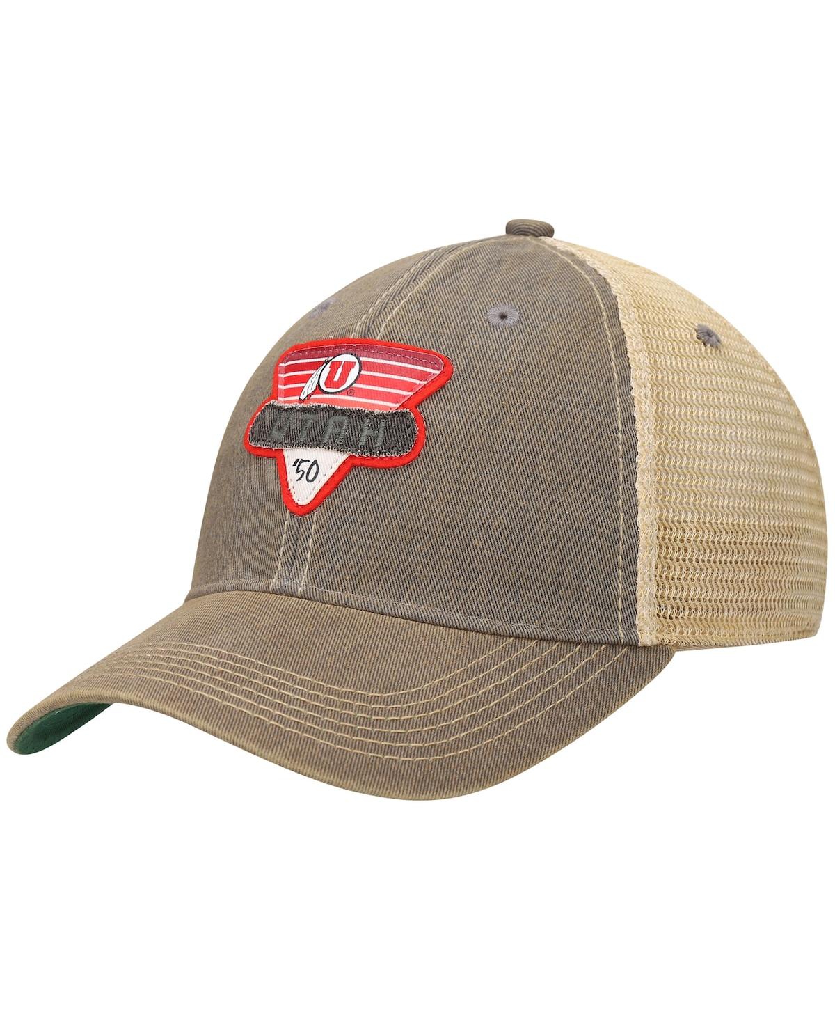 Men's Gray Utah Utes Legacy Point Old Favorite Trucker Snapback Hat - Gray