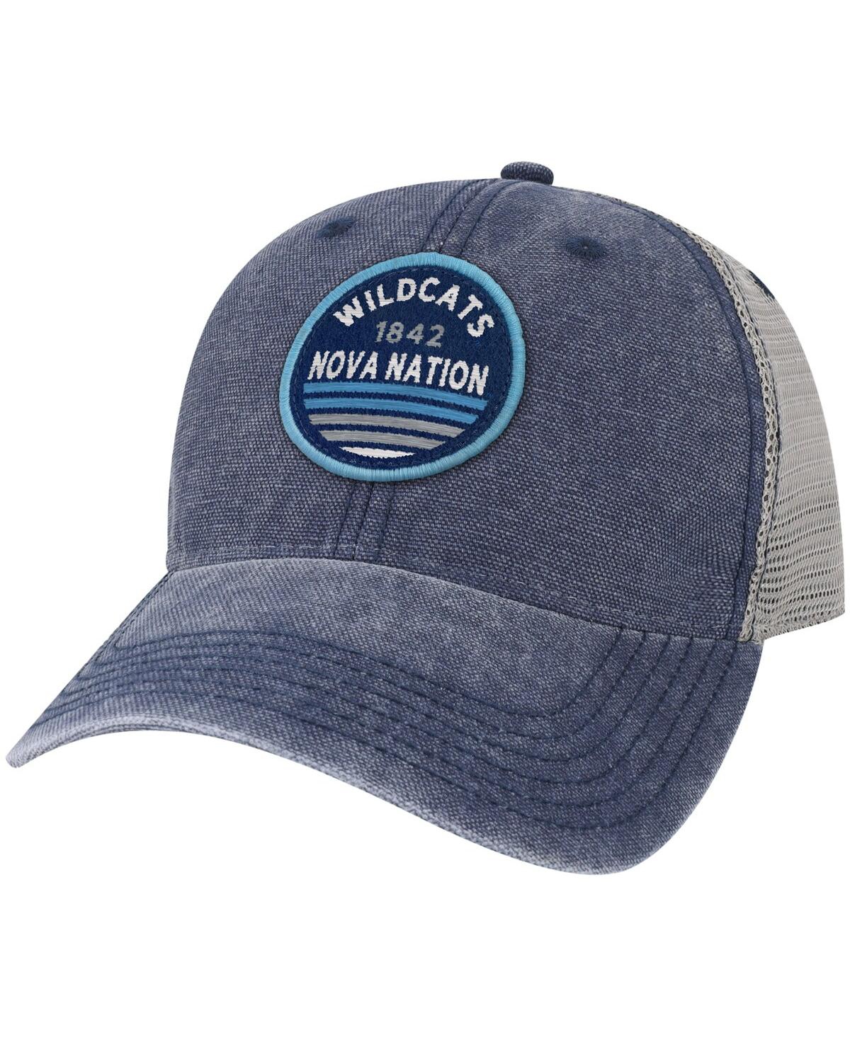 LEGACY ATHLETIC MEN'S NAVY VILLANOVA WILDCATS SUNSET DASHBOARD TRUCKER SNAPBACK HAT 