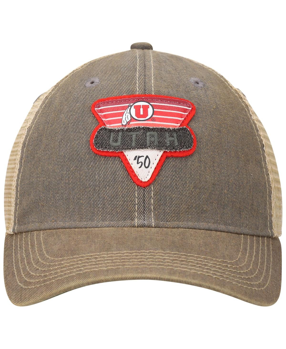 Shop Legacy Athletic Men's Gray Utah Utes Legacy Point Old Favorite Trucker Snapback Hat