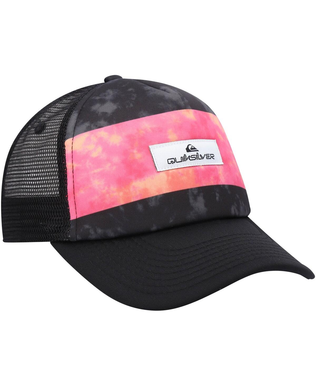 Big Boys Quiksilver Black Pidgeon Chicken Trucker Snapback Hat - Black
