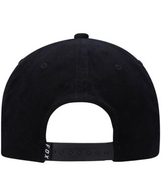 Men's Black Racing Brushed Snapback Hat