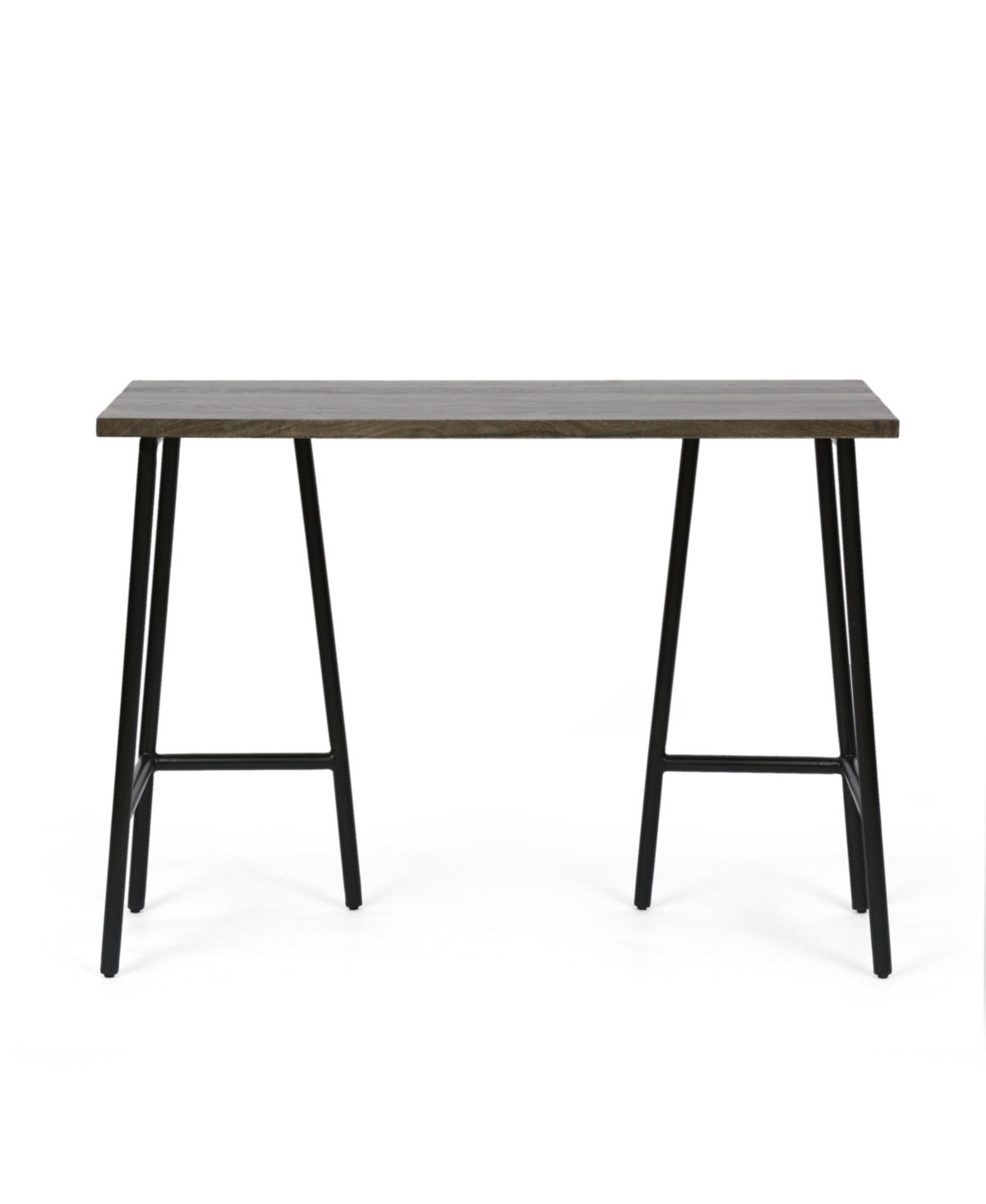 Shop Noble House Darke Modern Industrial Handcrafted Wood Desk In Brown