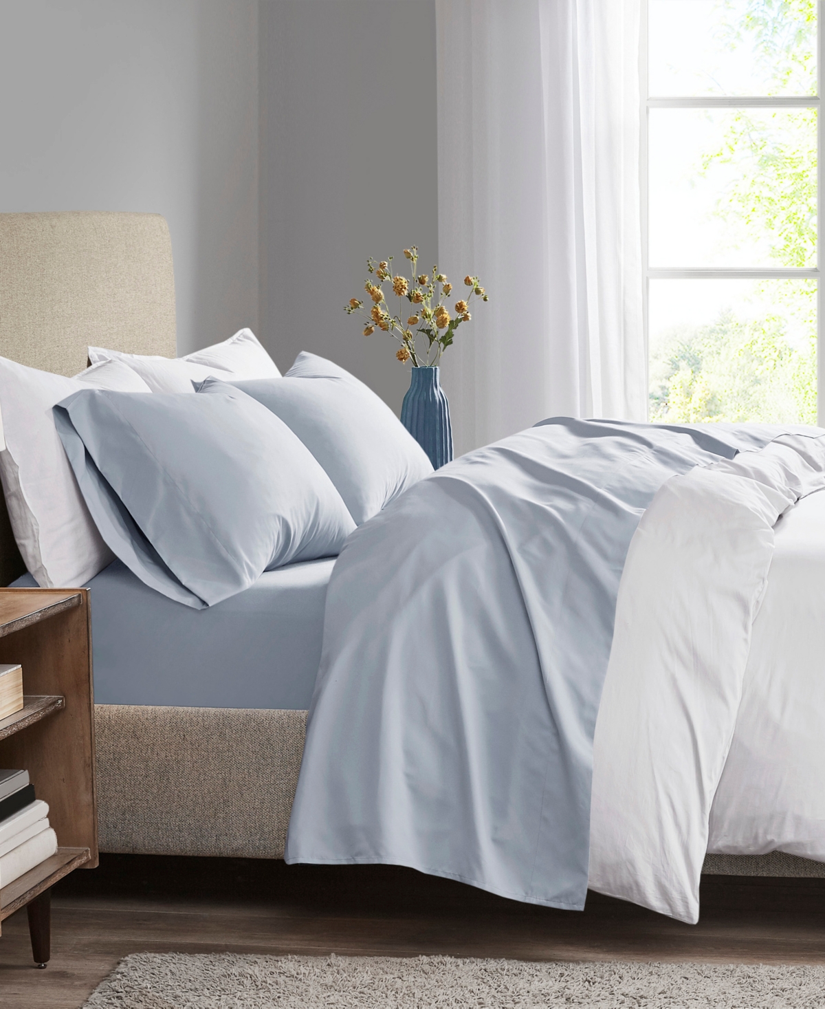 Madison Park 3M-Microcell Solid 4-Pc. Sheet Set