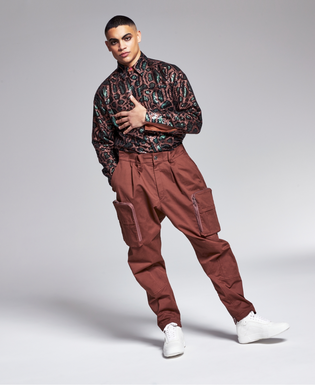 And Now This 531 By Jerome Lamaar Men's Chino Pants In French Cafe