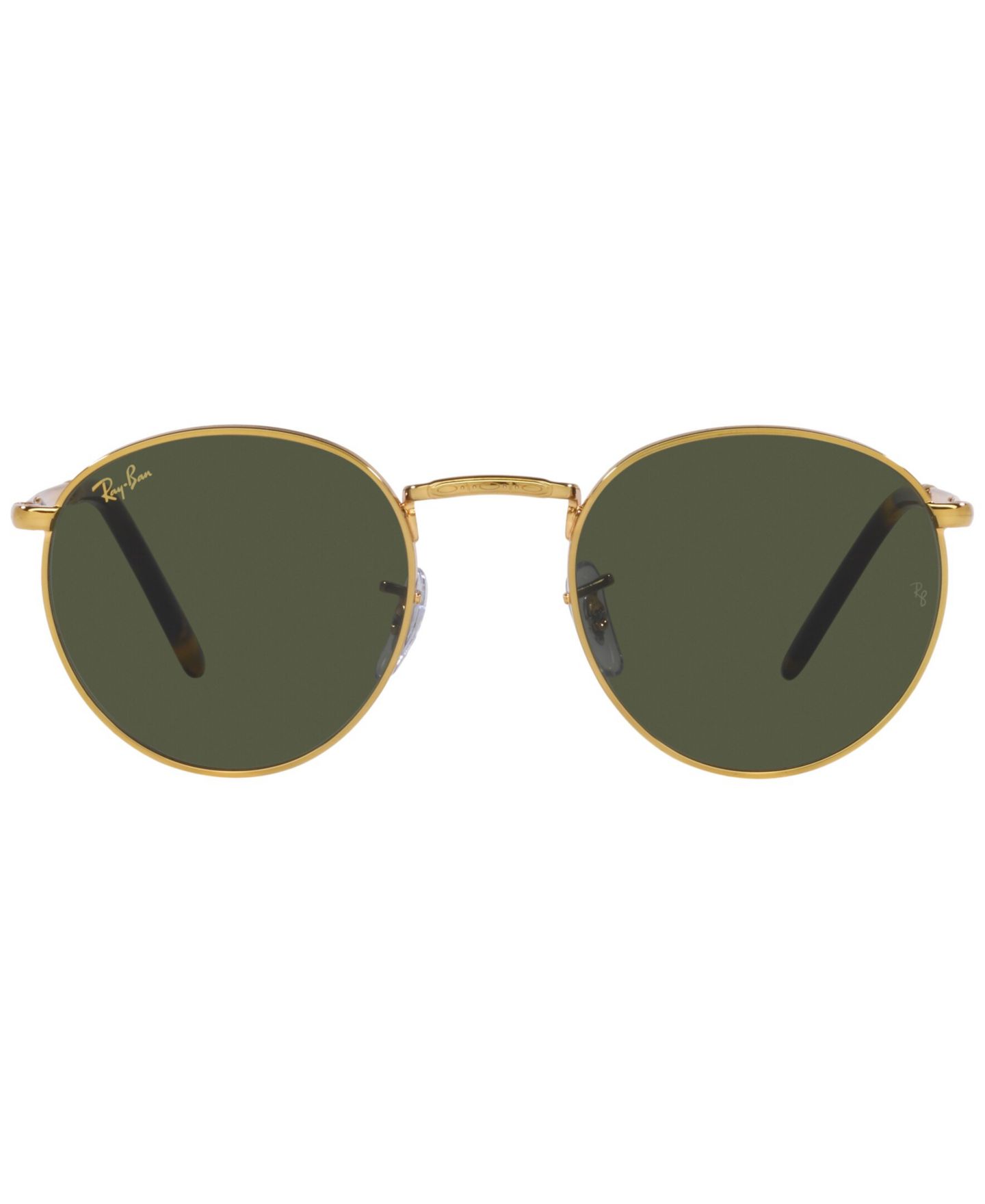 Солнцезащитные очки Ray-Ban New Round 50 унисекс, цвет: Золотой — фото 3