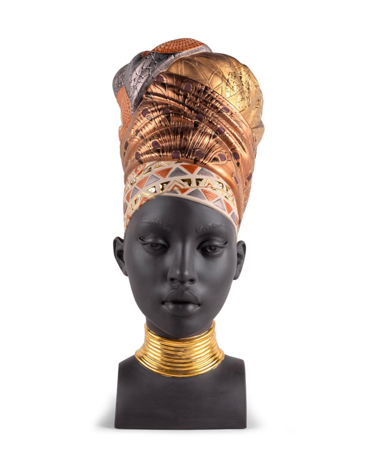 Lladrò African Soul Porcelain Sculpture In Multi