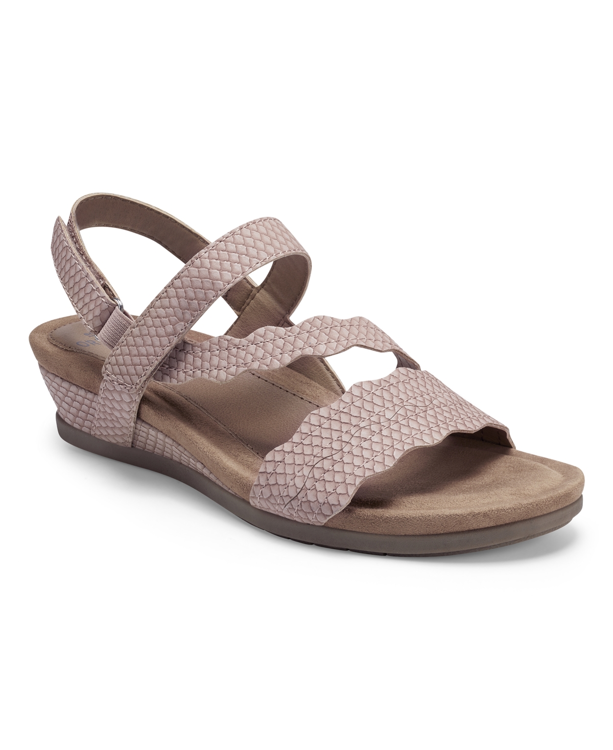 Earth Origins Women's Poppy Wedge Sandals Women's Shoes In Dusty Pink
