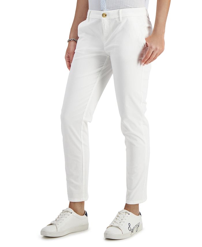 Tommy Hilfiger TH Flex Cuffed Chino Straight-Leg Pants, Created for ...