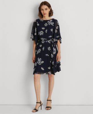 ralph lauren georgette dress