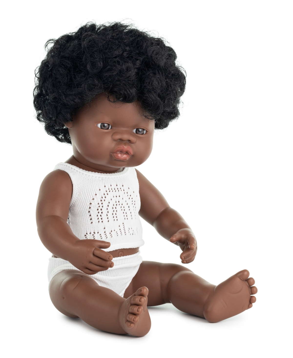 Miniland 15" Baby Doll African Girl Set, 3 Piece In No Color