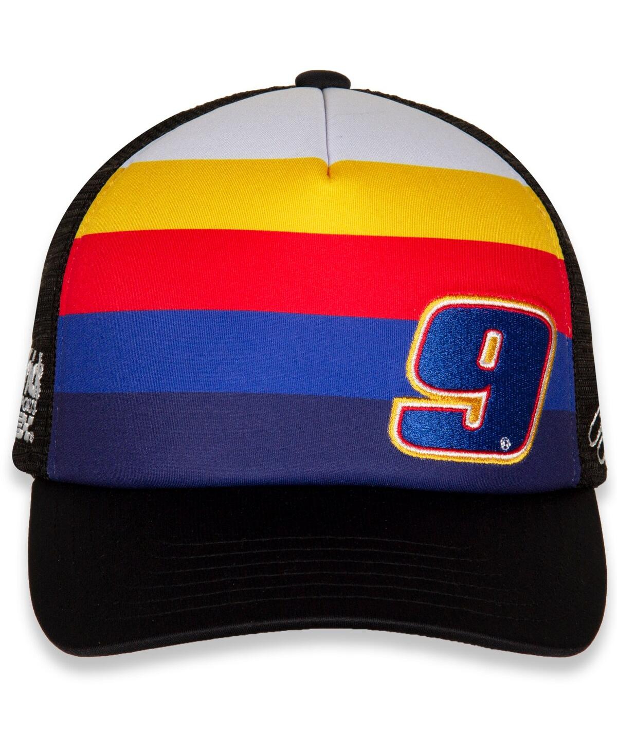 Fanatics Men's Hendrick Motorsports Team Collection Black Chase Elliott Foam Trucker Snapback Adjustable Hat In Black