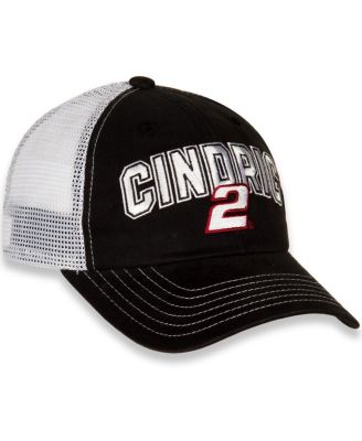 Women's Black, White Austin Cindric Name and Number Adjustable Hat