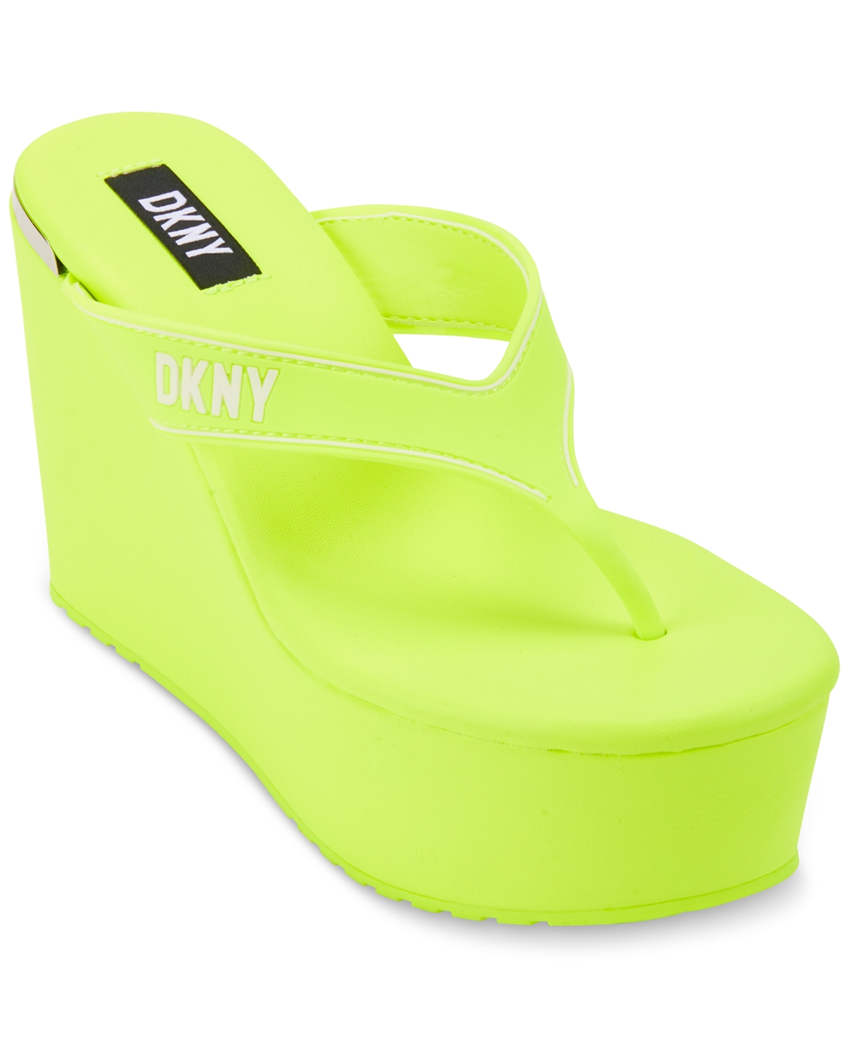 UPC 755406739541 product image for Dkny Women's Trina Platform Wedge Thong Sandals | upcitemdb.com