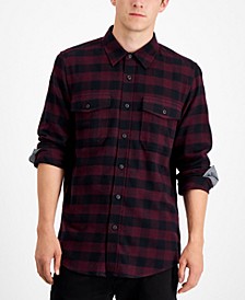 Men's Check Flannel Shirt, Created for Macy's